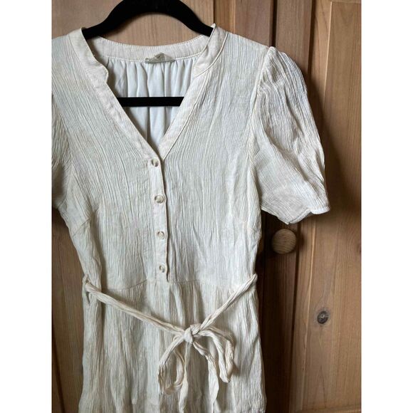 Roolee | Bone Deep Button Maxi Dress in Cream | Small - Picture 4 of 7